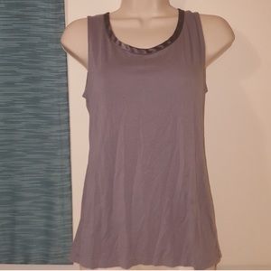 Purple gray banana republic tank top size S